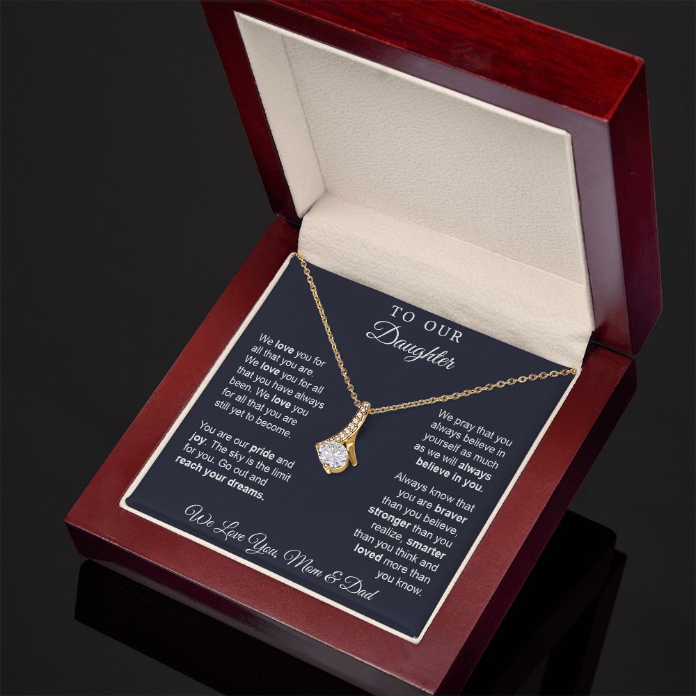 Gift for Daughter from Mom and Dad, Graduation Gift for Daughter To Our Daughter Necklace Love To Daughter Birthday College Graduation Gift on Christmas Standard Box by VIRAGIL ASIN: B0BKKWQ3YF SKU: Standard-ToDaughterkpKnot261022-11