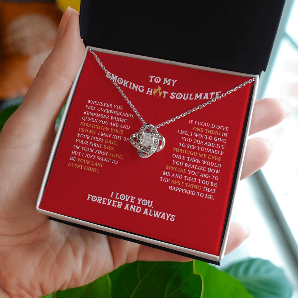 NECKLACE-SOULMATE-DUCVIN250122-04 Gifts To Keep to My Smokin' Hot Soulmate, Necklace with Meaningful Message Card, Luxury Jewelry for Her, Gift Idea On Valentines Day, Anniversary, Birthday, Wedding, Version 3