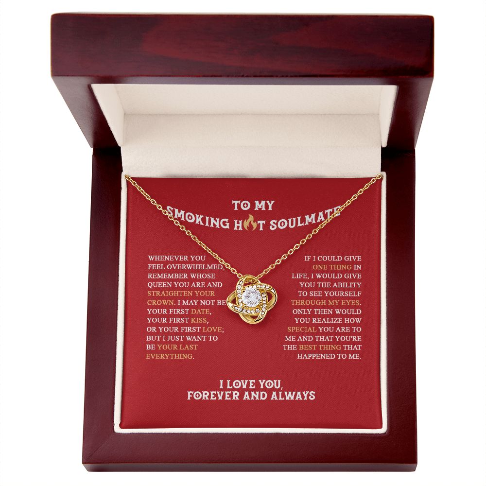 NECKLACE-SOULMATE-DUCVIN250122-04 Gifts To Keep to My Smokin' Hot Soulmate, Necklace with Meaningful Message Card, Luxury Jewelry for Her, Gift Idea On Valentines Day, Anniversary, Birthday, Wedding, Version 3