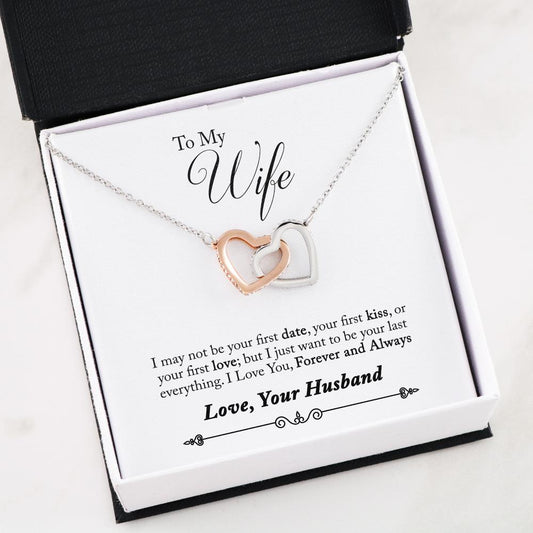 Inspirational Great Gifts for Wife to My Wife - I May not be Your First Date, Your First kiss or Tour First Love ; Love Your Husband Wife Necklace for Women…