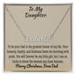 VIRAGIL To My Daughter Personalized Name Necklace From Dad, Customized Name Necklace For Daughter Giftboxed With Message Card For Christmas Gift Necklace with Luxury Box gifts on Christmas, Birthday ASIN: B0BNKQ56N8 SKU: GiftsfordaughterCustomname_7