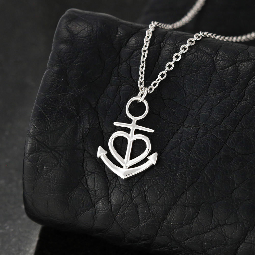 Friendship Anchor Necklace 40-Mom-2-Daughter-Always
