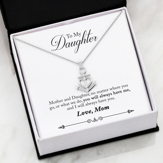 Friendship Anchor Necklace 40-Mom-2-Daughter-Always