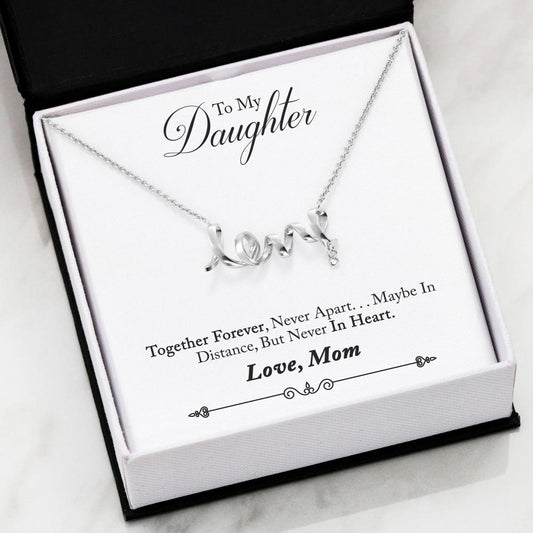 Scripted Love Necklace 41-Mom-2-Daughter-Forever