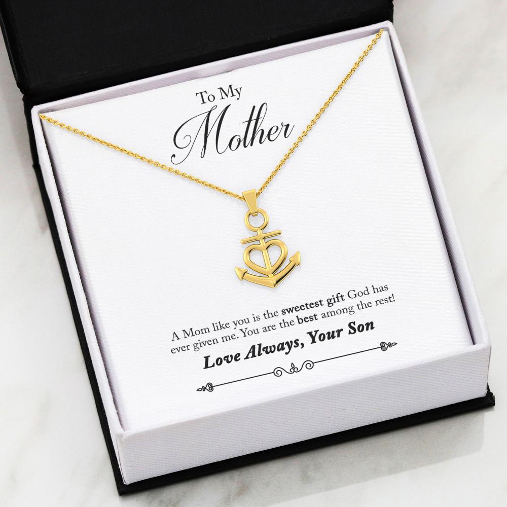 Friendship Anchor Necklace 50-Son-2-Mom-Best