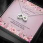 Quote Unbiological Sister Not Sisters By Blood But Sisters By Heart Infinity Heart Pendant Necklace Wedding Day, Gift For Daughter Gifts Birthday, on Christmas Luxury necklace