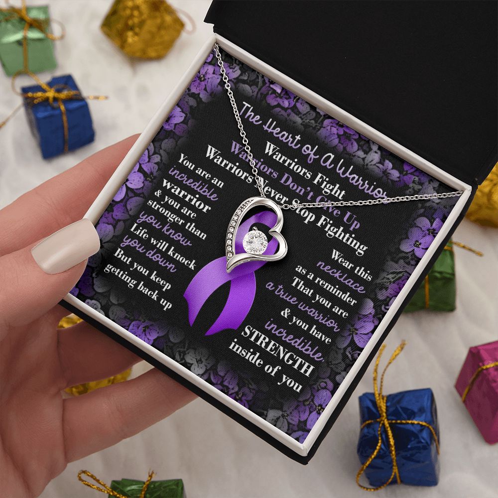 Necklacexinvaicadai28-1_596 Necklace Pancreatic Cancer Awareness Forever Love Pendant Necklace – Purple Ribbon Cancer Survivor Jewelry Wedding Day, Gift for Daughter Gifts Christmas, on Birthday Luxury Necklace bac
