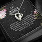 Necklace Daughter Daughter Gift Necklace, Gift For Daughter From Dad, Graduation, Birthday Gift, Daughter Jewelry, Wedding, Heart Necklace + Message Gift Box Gifts Birthday, on Christmas Silver Luxury ASIN: B08KLQY2XL