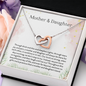 Mother Daughter Necklace Gifts Mother Daughter Couple Love Heart Empty Connection Necklaces Linked Interlocking Infinity Circles Cute Jewelry Gift Mother's Day Birthday Gift Standard Box ASIN: B09VC1S1HK