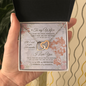 Gifts To My Wife You Are My Life My Inspiration My Strength And My Soulmate Interlocking Hearts Pendant Necklace Wedding Day, Gift For Daughter Gifts Christmas, on Birthday Gold Luxury necklace