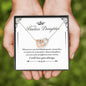 "To My Badass Daughter" Joined Hearts Necklace Gifts Christmas, on Birthday Luxury necklace