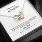 Gifts Necklace To My Daughter Necklace, Interlocking Hearts Necklace, Thoughtful Gifts For Daughter, Meaningful Gifts For Daughter, Daughter Necklace Dad Gifts Birthday, on Christmas Luxury necklace ASIN: B08KNQH49V