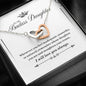 "To My Badass Daughter" Joined Hearts Necklace Gifts Christmas, on Birthday Luxury necklace