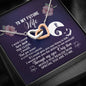 Meaningfull Jack And Sally To My Future Wife I Wish I Could Turn Back The Clock From Husband Interlocking Hearts Necklace Wedding Day, Gift For Daughter Gifts Christmas, on Birthday Silver Luxury neck