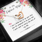 Happy Family Gift to My Future Wife I was A Little Late to Be Your First Necklace Interlocking Heart Pendant
