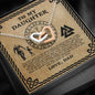 Necklace Viking To My Daughter I Want You To Believe Deep In Your Heart Interlocking Hearts Pendant Necklace Wedding Day, Gift For Daughter Gifts Christmas, on Birthday Luxury necklace