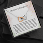 Mother Daughter Necklace Gifts Mother Daughter Couple Love Heart Empty Connection Necklaces Linked Interlocking Infinity Circles Cute Jewelry Gift Mother's Day Birthday Gift Standard Box ASIN: B09VC1S1HK