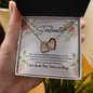 Quote To My Soulmate When I Say I Love You More To My Girlfriend My Future Wife Interlocking Hearts Pendant Necklace Wedding Day, Gift For Daughter Gifts Birthday, on Christmas Luxury necklace