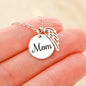 Gifts Memorial Loss of Mother Gift, Personalized Sympathy Gift, Mom Remembrance Necklace, Mother Memorial Gift, Mother Bereavement Gift- Mom Angel Wing Gifts Birthday, on Christmas Luxury necklace