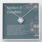 Gifts Necklace Daughter Mother Love Knot Pendant Mom Love Gift Silver Charm Chain Birthstone Stainless Steel include Mahogany style Luxury box Wedding Day, Gift For Daughter Gifts Christmas, on Birthd ASIN: B08XW7QLH8