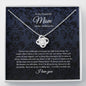 Gifts Love Knot Necklace, To Mom On My Wedding Day, Mother Of The Bride Gift From Daughter, Mother Of The Bride Necklace From Bride, Mom Of Bride include Mahogany style Luxury box Wedding Day, Gift Fo ASIN: B08XGRLL8M SKU: nhinthaygichuaknot24-1_411