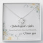 Unbiological Sister Naomi Had Ruth Mary Had Elizabeth And I Have You Love Knot Necklace – Unbiological Sister Gifts Mahogany Luxury Box