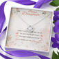 Bonus Daughter I Didn’t Give You The Gift Of Life Life Gave Me The Gift Of You Stepdaughter Love Knot Necklace