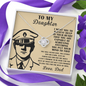 Police Dad To My Daughter Necklace Soldier From Dad for Daughter, Military Daughter necklace from Dad