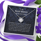 Meaningfull Love Knot Necklace, To My Soul Sister & Best Friend, Soul Sister Necklace, Best Friend Gift, Thank You Gift for Friend, Best Friend Birthday include Standard Box