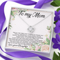 Special gifts for Mom Necklace for Mothers Day Gift Love Double Heart Connected Chain Light Luxury Mother Daughter Necklace Gifts Mother Daughter Couple Love Heart Empty Connection Necklaces Linked Interlocking on Mother's Day