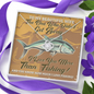 To My Beautiful Wife The One Who Didn't Get Away I Love You More Than Fishing Love Knot Necklace