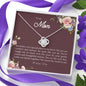 Gifts Mom Love Knot Gift Necklace Pendant Day Birthday Love Crystal Daughter Mothers Women Jewelry Silver include Mahogany style Luxury box Wedding Day, Gift For Daughter Gifts Christmas, on Birthday ASIN: B08XWS4DHW