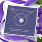 Meaningfull Personalized Custom Love Knot Necklace Jewelry For Birthday Graduation Valentines Unique Gift For Daughter Personal Message Card From Mom include Standard Box Wedding Day, Gift For Daughte ASIN: B08XVNZ9Y2