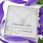 Unbiological Sister Naomi Had Ruth Mary Had Elizabeth And I Have You Love Knot Necklace – Unbiological Sister Gifts Mahogany Luxury Box
