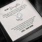 Meaningfull Personalized To my Daughter Necklace for Her Valentines Birthday Gift Love Knot Necklace for Women with Message Card include Standard Box Wedding Day, Gift For Daughter Gifts Christmas, on