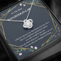 Necklace gifts Love Knot Pendant Necklace, To My Daughter-In-Law, My Daughter-In-Heart, Bonus Daughter Gift, Daughter-In-Law Necklace, Daughter-In-Law include Standard Box Gifts Birthday, on Christmas