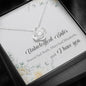 Unbiological Sister Naomi Had Ruth Mary Had Elizabeth And I Have You Love Knot Necklace – Unbiological Sister Gifts Mahogany Luxury Box