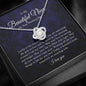 Gifts Love Knot, Niece Wedding Day Gift, To Bride From Aunt Necklace, Aunt To Bride Gift, Bride Jewelry Gift From Aunt include Mahogany style Luxury box Wedding Day, Gift For Daughter Gifts Christmas,