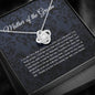 Meaningfull Love Knot, Mother Of The Groom Gift Necklace, Wedding Gift, Bridal Party, Rehearsal Dinner, Man Of My Dreams, Parent Of Groom, Gift From include Standard Box Wedding Day, Gift For Daughter