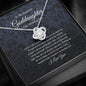 Gifts Love Knot, Goddaughter Wedding Day Gift, To Bride From Godmother/Godfather Necklace, Godmother To Bride Gift, Bride Jewelry Gift From include Mahogany style Luxury box Wedding Day, Gift For Daug ASIN: B08XHX1NRK