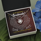Emily Personalized to My Smokin’ Hot Soulmate the Day I Met You My Life Changed Love Knot Pendant Necklace