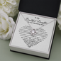 To My Daughter On Her Wedding Day Necklace, to Bride from Mum, Daughter's Wedding Day Necklace, Wedding Card for Daughter Custom Nghề nghiệp