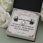 To My Swolemate I Just Want To Cuddle Lift Heavy Eat Clean Talk Dirty Funny Love Knot Necklace