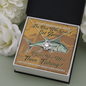To My Beautiful Wife The One Who Didn't Get Away I Love You More Than Fishing Love Knot Necklace