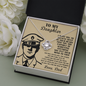 Police Dad To My Daughter Necklace Soldier From Dad for Daughter, Military Daughter necklace from Dad