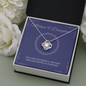 Meaningfull Personalized Custom Love Knot Necklace Jewelry For Birthday Graduation Valentines Unique Gift For Daughter Personal Message Card From Mom include Standard Box Wedding Day, Gift For Daughte ASIN: B08XVNZ9Y2