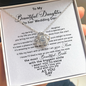 To My Daughter On Her Wedding Day Necklace, to Bride from Mum, Daughter's Wedding Day Necklace, Wedding Card for Daughter Custom Nghề nghiệp