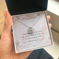 Bonus Daughter I Didn’t Give You The Gift Of Life Life Gave Me The Gift Of You Stepdaughter Love Knot Necklace
