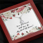 Will You Be My Maid of Honor Silver Necklace Gift with Message Card for Maid of Honor Proposal, Maid of Honor Proposal Box Necklace for Women Wedding Xmas/Brithday, On Christmas