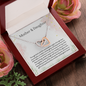 Mother Daughter Necklace Gifts Mother Daughter Couple Love Heart Empty Connection Necklaces Linked Interlocking Infinity Circles Cute Jewelry Gift Mother's Day Birthday Gift Standard Box ASIN: B09VC1S1HK